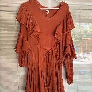 Layered Long Sleeve Dress